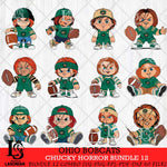 Ohio Bobcats Chucky Horror Bundle 12 SVG Eps Dxf Png File, Bundle NCAA svg, Digital Download, Instant Download