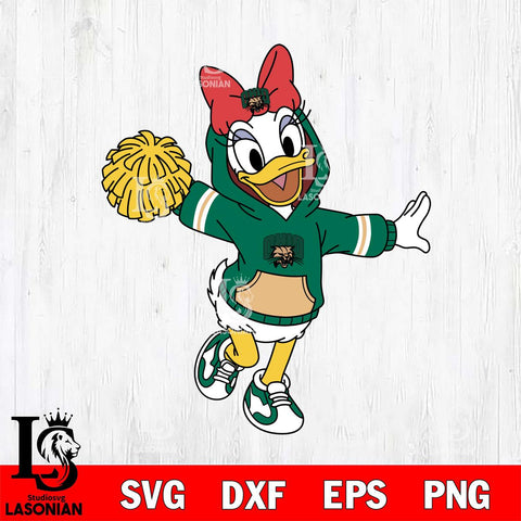 Ohio Bobcats Daisy Duck Cheerleader Christmas File Cut, NCAA SVG DXF EPS PNG FILE, Digital Download , Criucut , Silhouette