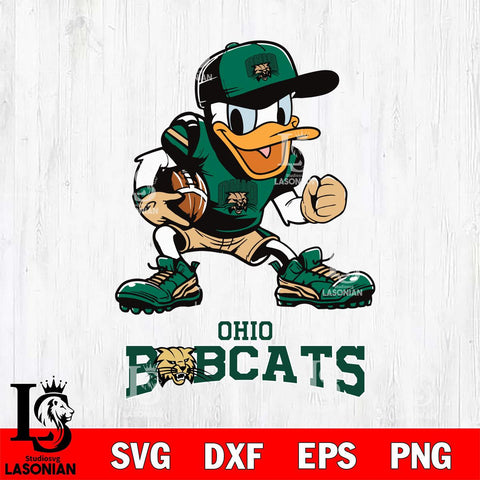 Ohio Bobcats Donal Duck Disney, Svg Eps Dxf Png File, Digital Download