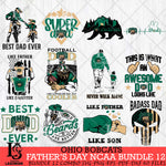 Ohio Bobcats Fathers Day NCAA Bundle 12 Svg Eps Dxf Png File, Digital Download, Instant Download