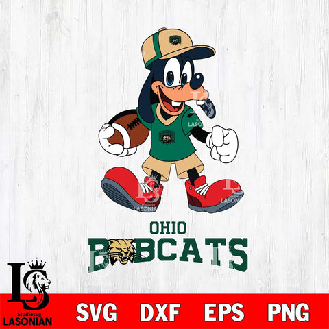 Ohio Bobcats Goofy Football Player SVG DXF EPS PNG FILE,NCAA svg ,Football Digital Download,Instant Download, Silhouette