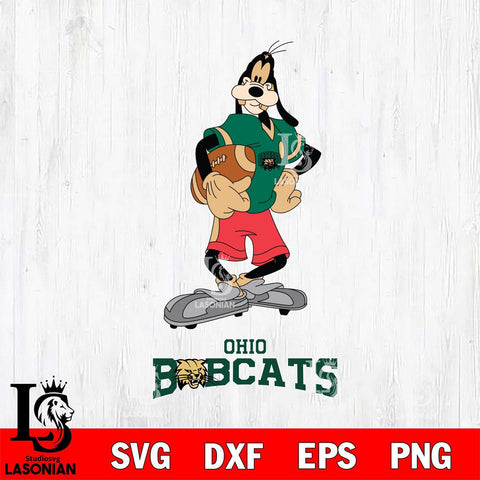 Ohio Bobcats Goofy Player SVG DXF EPS PNG FILE,NCAA svg ,Football Digital Download,Instant Download, Silhouette