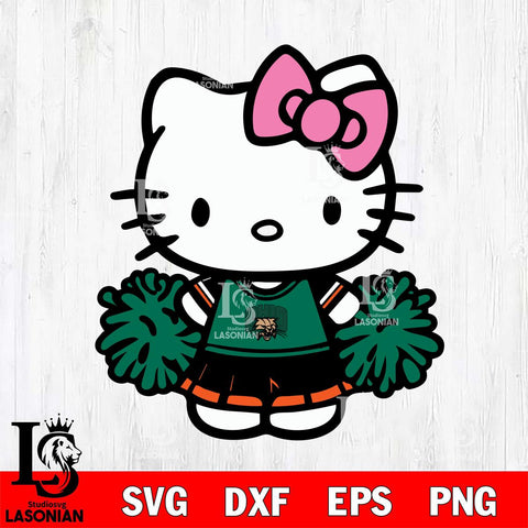 Ohio Bobcats Hello Kitty Cheerleader 2 Svg Eps Dxf Png File, Digital Download, Instant Download