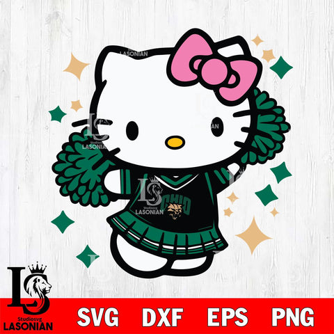 Ohio Bobcats Hello Kitty Cheerleader 4 Svg Eps Dxf Png File, Digital Download, Instant Download