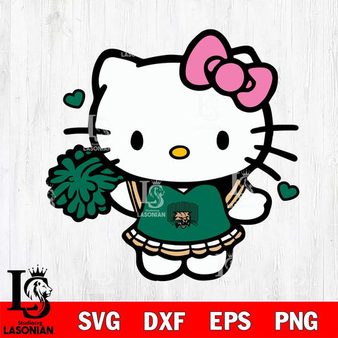 Ohio Bobcats Hello Kitty Cheerleader 6 Svg Eps Dxf Png File, Digital Download, Instant Download