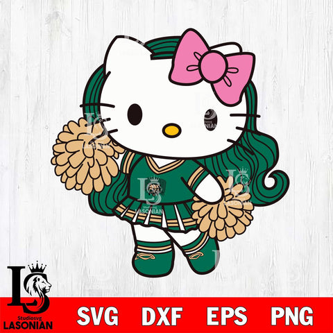 Ohio Bobcats Hello Kitty Cheerleader 7 Svg Eps Dxf Png File, Digital Download, Instant Download