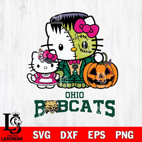Ohio Bobcats Hello Kitty Horror 10 Svg Eps Dxf Png File, Digital Download