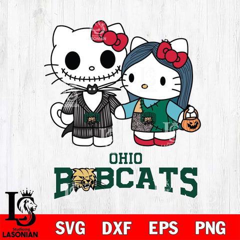 Ohio Bobcats Hello Kitty Horror 11 Svg Eps Dxf Png File, Digital Download