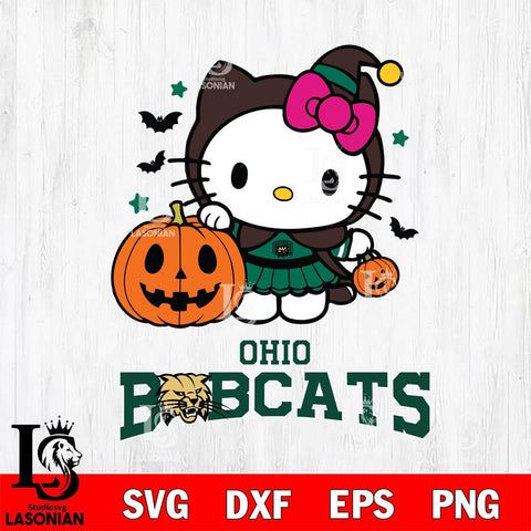 Ohio Bobcats Hello Kitty Horror 1 Svg Eps Dxf Png File, Digital Download
