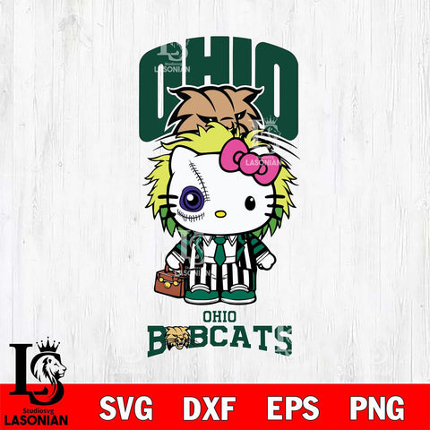 Ohio Bobcats Hello Kitty Horror 8 Svg Eps Dxf Png File, Digital Download