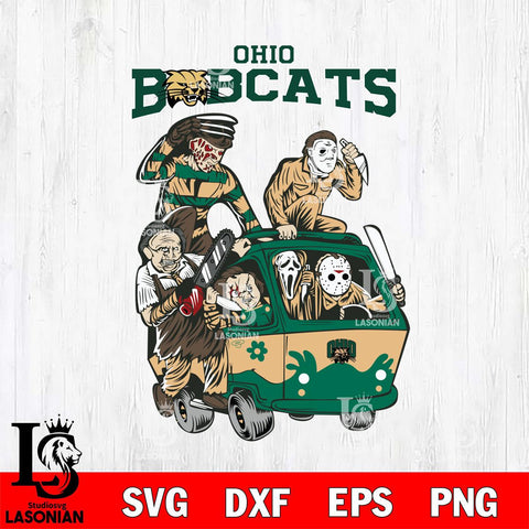 Ohio Bobcats Jason Voorhees Horror 10 Svg Eps Dxf Png File, NCAA svg, Digital Download, Instant Download