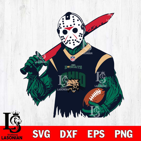 Ohio Bobcats Jason Voorhees Horror 11 Svg Eps Dxf Png File, NCAA svg, Digital Download, Instant Download