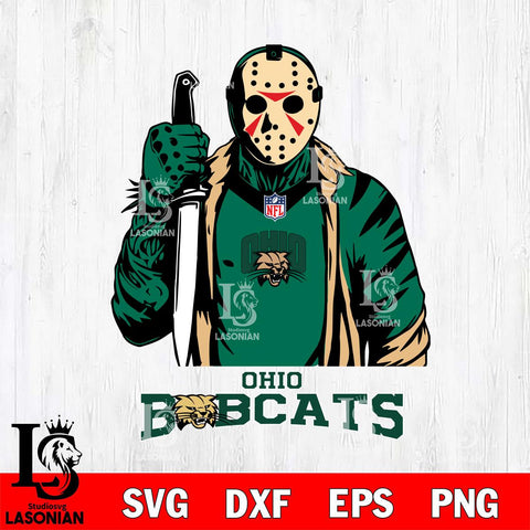 Ohio Bobcats Jason Voorhees Horror 3 Svg Eps Dxf Png File, NCAA svg, Digital Download, Instant Download