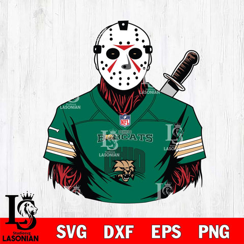 Ohio Bobcats Jason Voorhees Horror 4 Svg Eps Dxf Png File, NCAA svg, Digital Download, Instant Download
