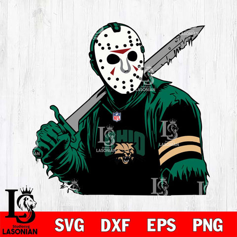 Ohio Bobcats Jason Voorhees Horror 7 Svg Eps Dxf Png File, NCAA svg, Digital Download, Instant Download
