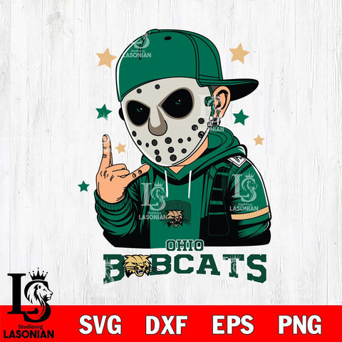 Ohio Bobcats Jason Voorhees Horror 9 Svg Eps Dxf Png File, NCAA svg, Digital Download, Instant Download