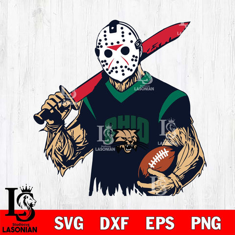 Ohio Bobcats Jason Voorhees Horror Halloween 2 Svg Eps Dxf Png File, NCAA svg, Digital Download, Instant Download