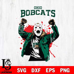Ohio Bobcats Jason Voorhees Horror Halloween 3 Svg Eps Dxf Png File, NCAA svg, Digital Download, Instant Download