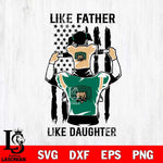 Ohio Bobcats Like Father Like Daughter Svg Eps Dxf Png File, Digital Download, Instant Download
