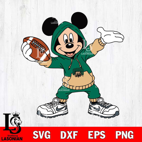 Ohio Bobcats Mickey Disney Football Christmas File Cut, NCAA SVG DXF EPS PNG FILE, Digital Download , Criucut , Silhouette