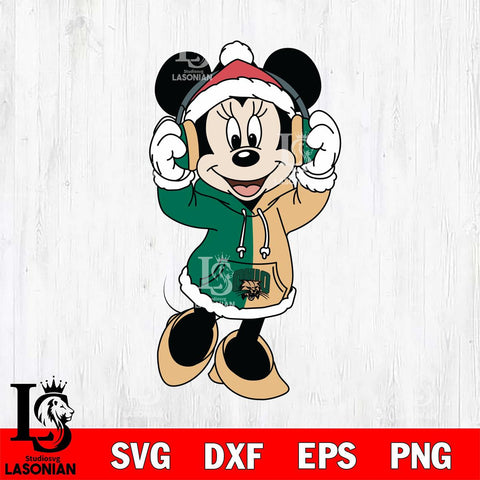 Ohio Bobcats Minnie Mouse Disney Football Christmas File Cut, NCAA SVG DXF EPS PNG FILE, Digital Download , Criucut , Silhouette