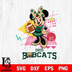 Ohio Bobcats Minnie Mouse Sport SVG DXF EPS PNG FILE, NCAA File Cut,Digital Download,Instant Download
