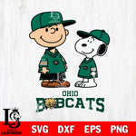 Ohio Bobcats Peanuts Snoopy Football SVG DXF EPS PNG FILE,Snoopy File Cut, NCAA Digital Download,Instant Download,Christmas Silhouette