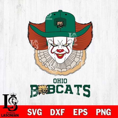 Ohio Bobcats Pennywise Horror Sport 12 Svg Eps Dxf Png File, Digital Download