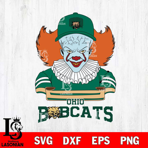 Ohio Bobcats Pennywise Horror Sport 2 Svg Eps Dxf Png File, Digital Download