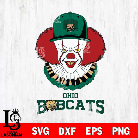Ohio Bobcats Pennywise Horror Sport 4 Svg Eps Dxf Png File, Digital Download