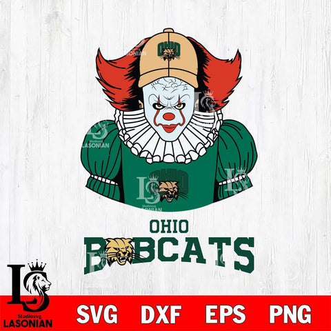 Ohio Bobcats Pennywise Horror Sport 7 Svg Eps Dxf Png File, Digital Download