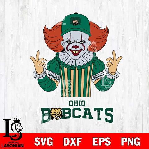 Ohio Bobcats Pennywise Horror Sport 8 Svg Eps Dxf Png File, Digital Download