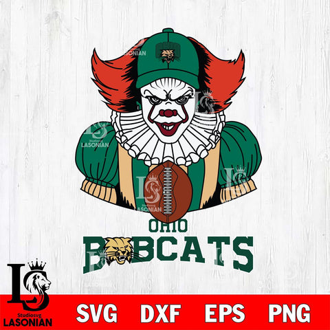 Ohio Bobcats Pennywise Horror Sport 9 Svg Eps Dxf Png File, Digital Download