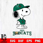 Ohio Bobcats Snoopy Football sport SVG DXF EPS PNG FILE,Snoopy File Cut, NCAA Digital Download,Instant Download,Christmas Silhouette