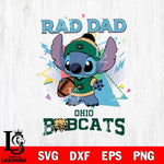 Ohio Bobcats Stitch Rad Dad SVG DXF EPS PNG FILE, NCAA File Cut,Digital Download,Instant Download