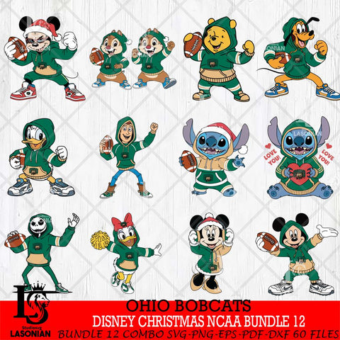 Ohio Bobcats  Disney christmas NCAA Bundle File Cut, Bundle NCAA SVG DXF EPS PNG FILE, Digital Download , Criucut , Silhouette