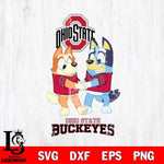 Ohio State Buckeyes Bluey Chilli Dance Svg Eps Dxf Png File, Digital Download, Instant Download