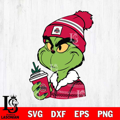Ohio State Buckeyes Boujee Grinch Svg Eps Dxf Png File, Digital Download, Instant Download