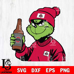 Ohio State Buckeyes Boujee Grinch 5 Svg Eps Dxf Png File, Digital Download, Instant Download