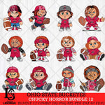 Ohio State Buckeyes Chucky Horror Bundle 12 SVG Eps Dxf Png File, Bundle NCAA svg, Digital Download, Instant Download