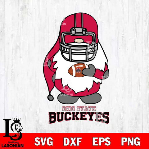 Ohio State Buckeyes Gnomes Christmas Svg Eps Dxf Png File, Digital Download, Instant Download