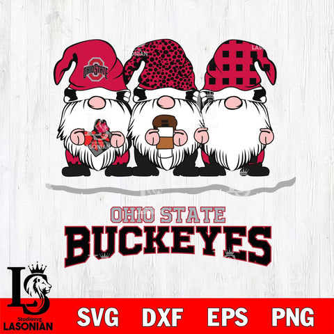 Ohio State Buckeyes Gnomes Coffee Svg Eps Dxf Png File, Digital Download, Instant Download