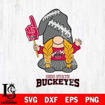 Ohio State Buckeyes Gnomes Fan Svg Eps Dxf Png File, Digital Download, Instant Download
