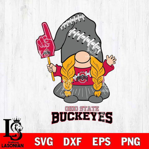 Ohio State Buckeyes Gnomes Fan Svg Eps Dxf Png File, Digital Download, Instant Download