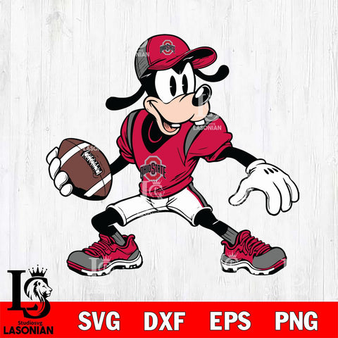Ohio State Buckeyes Goofy Svg Eps Dxf Png File, NCAA svg, Digital Download, Instant Download