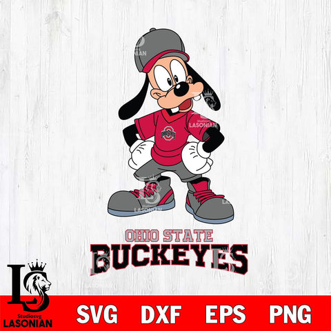Ohio State Buckeyes Goofy Sport SVG DXF EPS PNG FILE,NCAA svg ,Football Digital Download,Instant Download, Silhouette