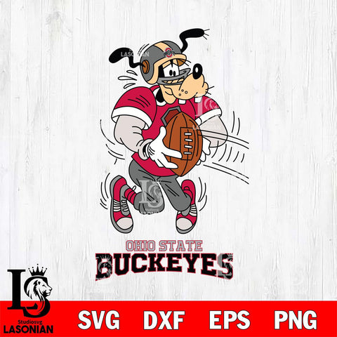 Ohio State Buckeyes Goofy Sport Football SVG DXF EPS PNG FILE,NCAA svg ,Football Digital Download,Instant Download, Silhouette