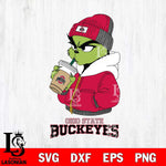 Ohio State Buckeyes Grinch Bougie Christmas Cut Files Cricut, Svg Dxf Eps Png file, Digital download , Silhouette