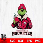 Ohio State Buckeyes Grinch Christmas Cut Files Cricut, Svg Dxf Eps Png file, Digital download , Silhouette