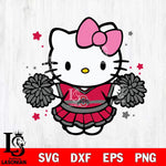 Ohio State Buckeyes Hello Kitty Cheerleader 10 Svg Eps Dxf Png File, Digital Download, Instant Download